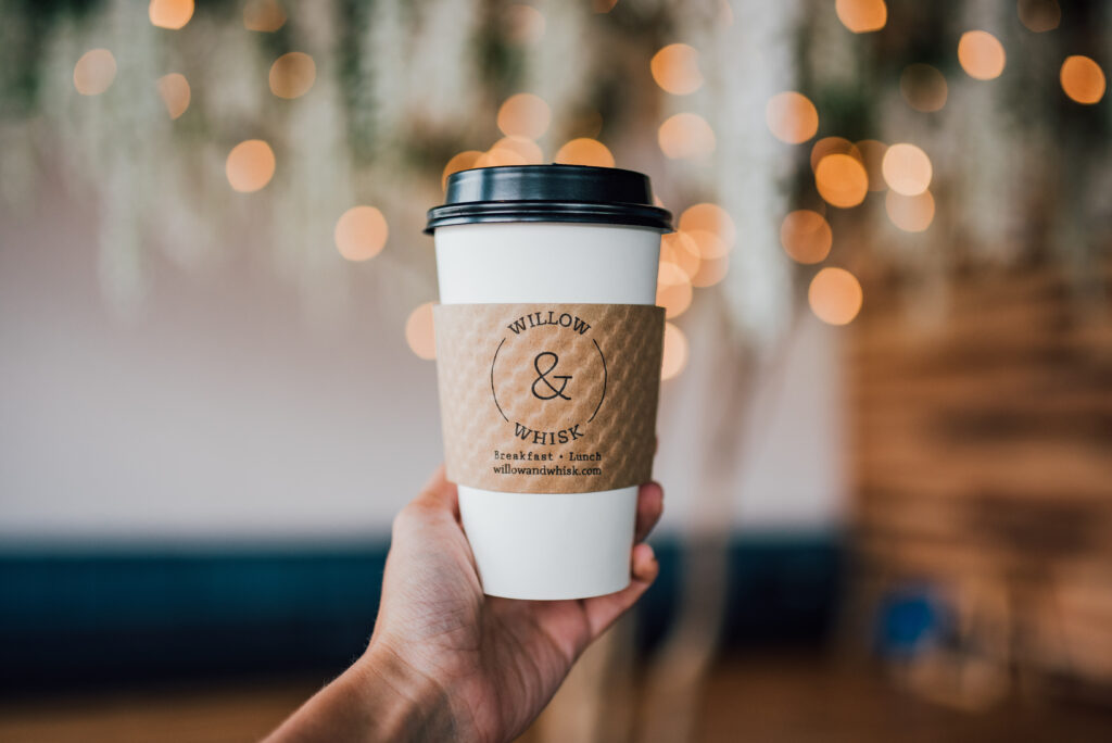 Willow & Whisk coffee cup