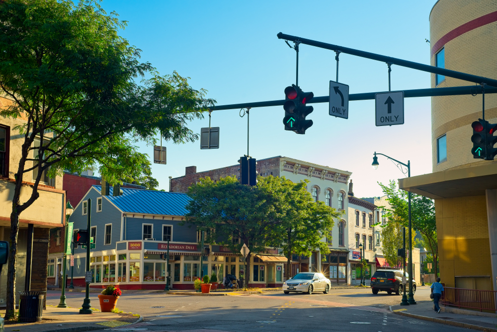 Downtown of Peekskill, NY