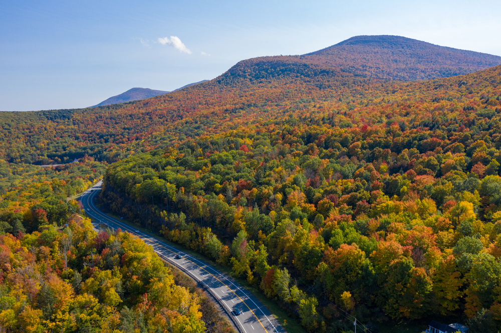 Landscape view of Hudson Valley, NY